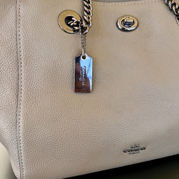 Coach, Turnlock Chain Tote/ Shoulder Bag - Picture 8 of 15